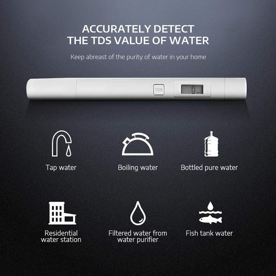 Xiomi  Water Quality Test Pen, TDS Tester Water Quality Meter Tester Pen Water Measurement Tool